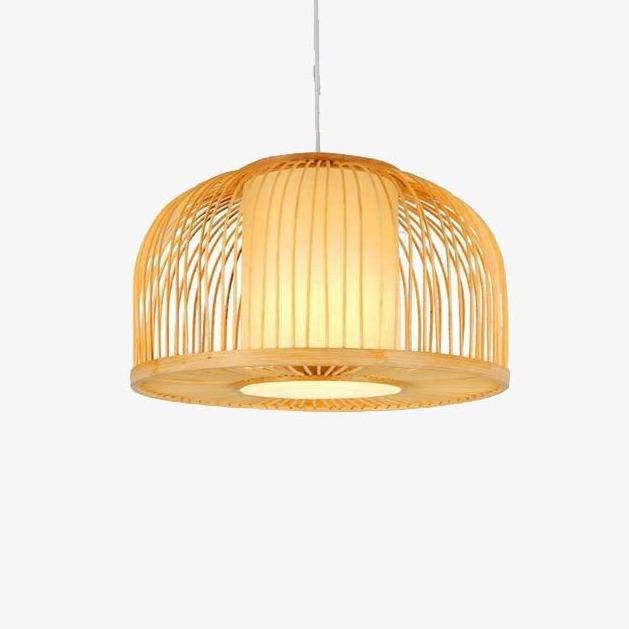 Bamboe LED Hanglamp met Verschillende Cilinders in Aziatische Stijl
