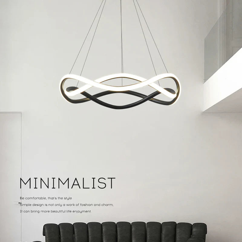 moderne hangende led-kroonluchter voor binnenhuisdecoratie