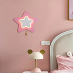 Applique murale rose avec fil enfant