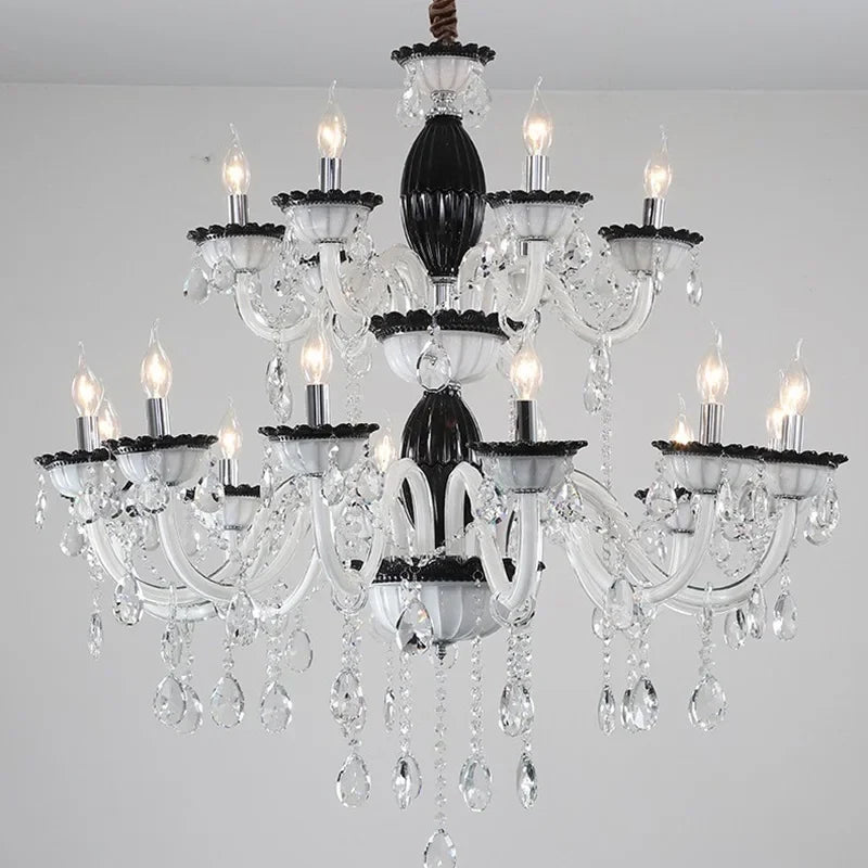 moderne kristallen kroonluchter voor lichte binnenhuisdecoratie