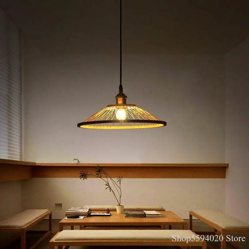 Creatieve Chinese bamboe restaurant kroonluchter led zen Azië