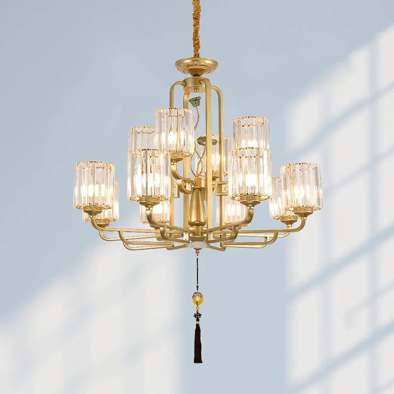 moderne glazen kroonluchter voor elegante binnenhuisdecoratie