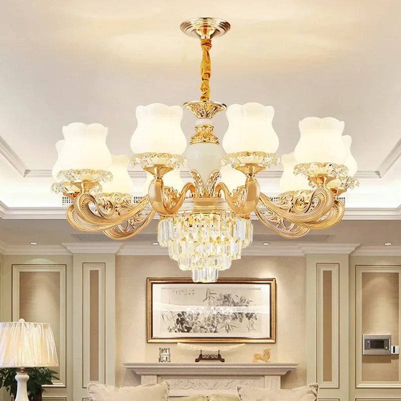 moderne kristallen kroonluchter voor elegante en verfijnde verlichting