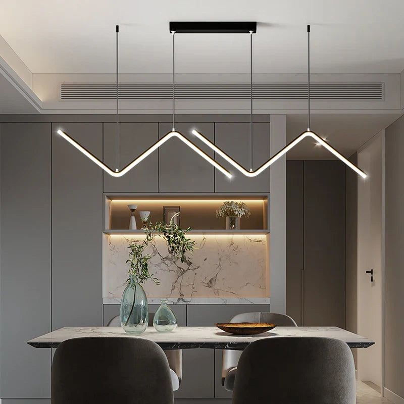 moderne led-kroonluchter in Scandinavische stijl voor designinterieur