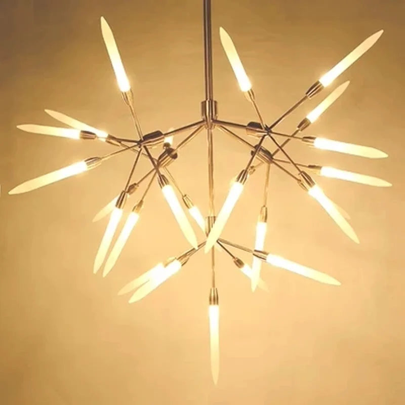 Minimalistische luchtige kristallen LED kroonluchter