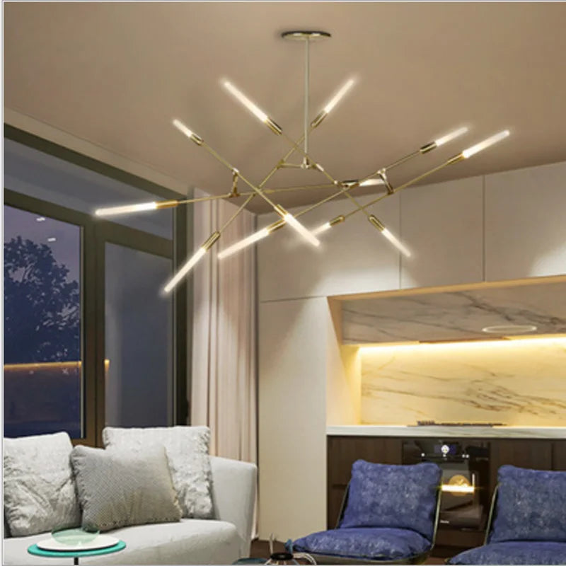 meerarmige ijzeren design kroonluchter voor moderne verlichting