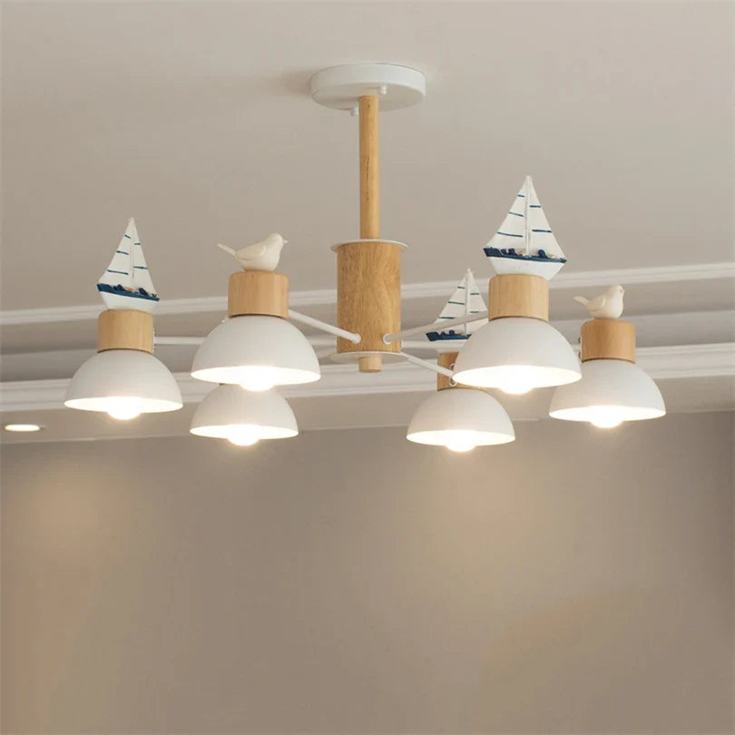noordse vogel led-kroonluchter eenvoudig modern mini decoratieve verlichting