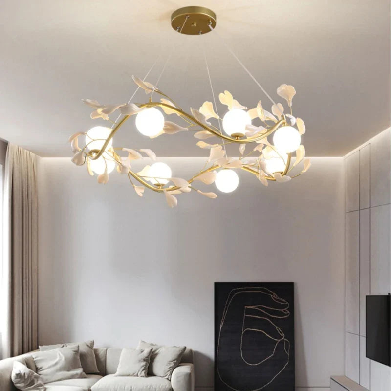 Scandinavische design kroonluchter voor elegante en romantische binnenhuisdecoratie