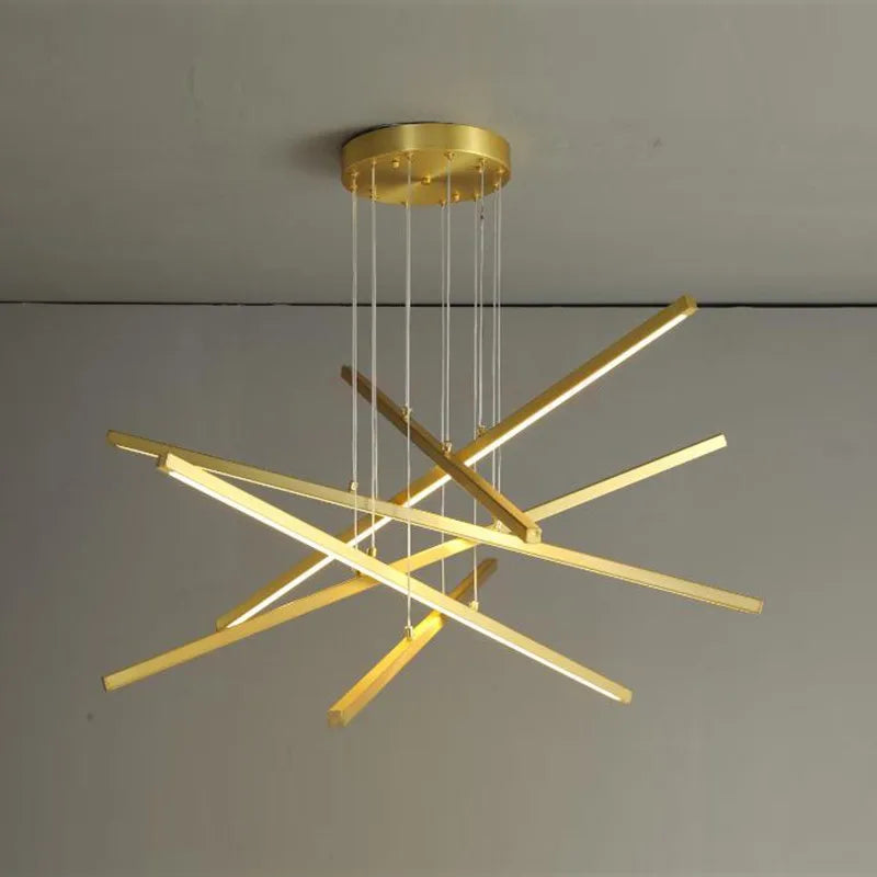 Minimalistische elegante hangende LED-kroonluchter