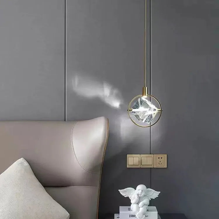 postmoderne creatieve luxe kristallen noordse led hanglamp voor bar