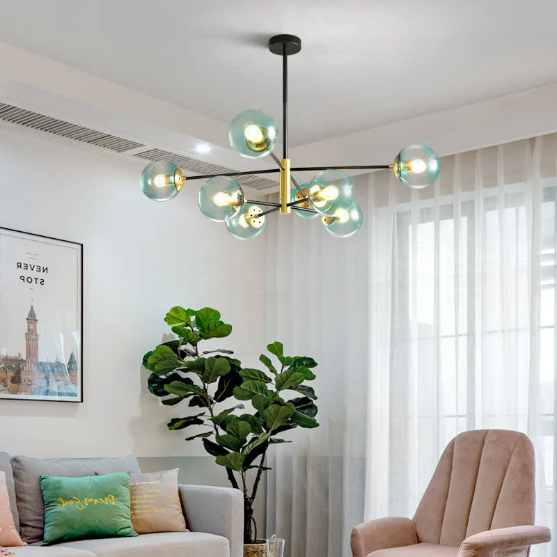 Elegante transparante Scandinavische design hanglamp