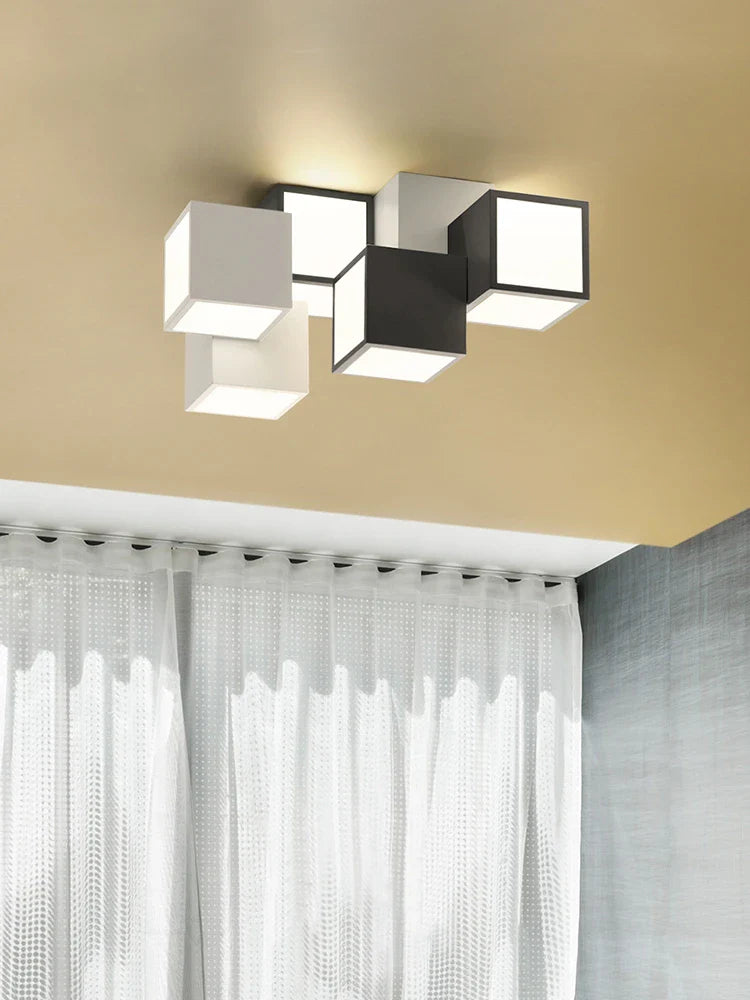 vierkante creatieve plafondlamp moderne led verlichting eenvoudige kroonluchter