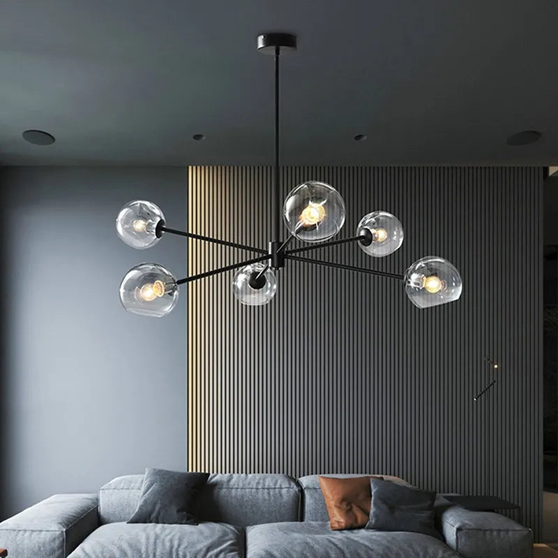 minimalistische noordse moleculaire led hanglamp voor binnendecoratie
