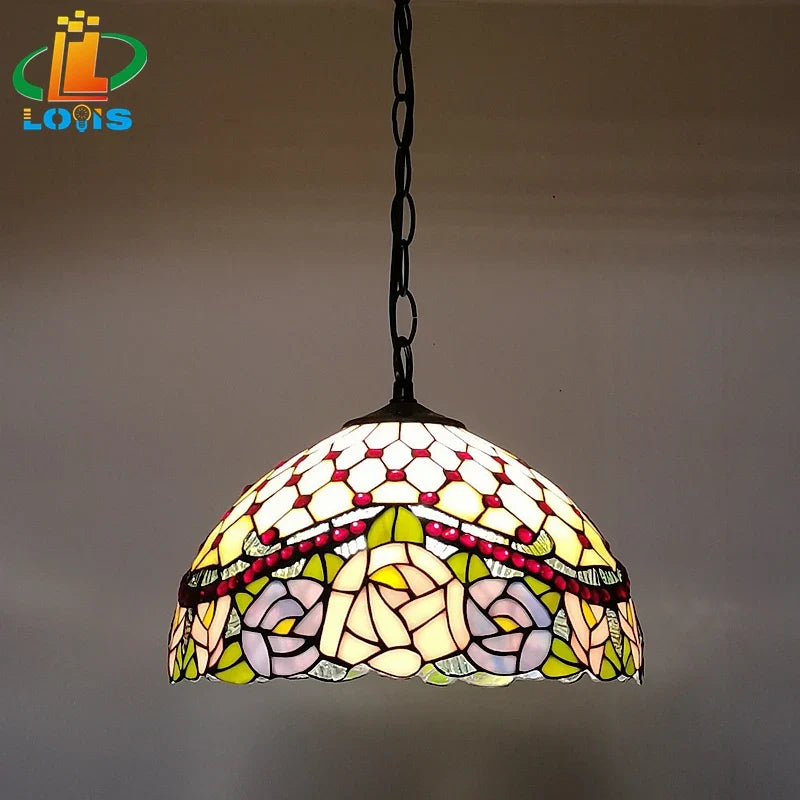 decoratieve glazen hanglamp voor café, bar en tuin