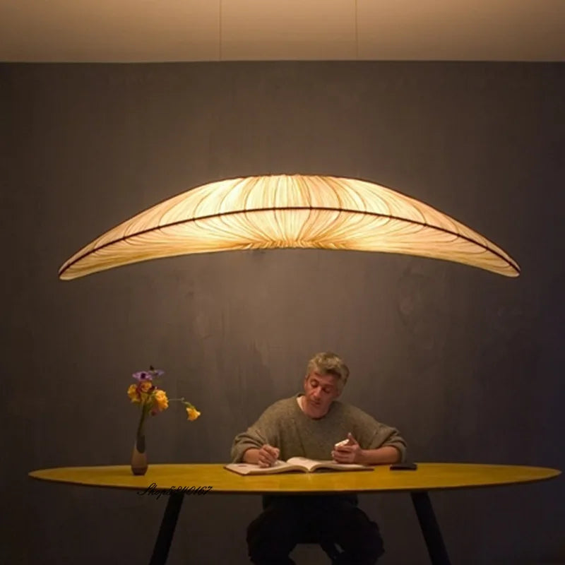 luxe maritieme stof hanglamp in zeilbootstijl