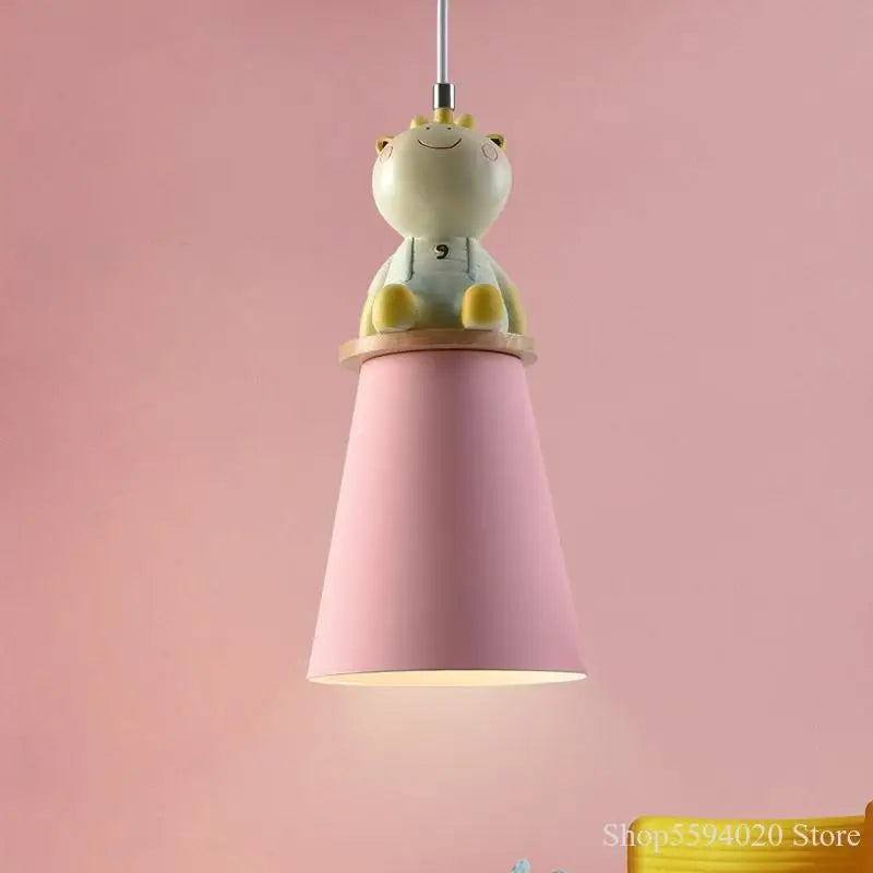 creatieve dieren cartoon kroonluchter voor kinderkamer