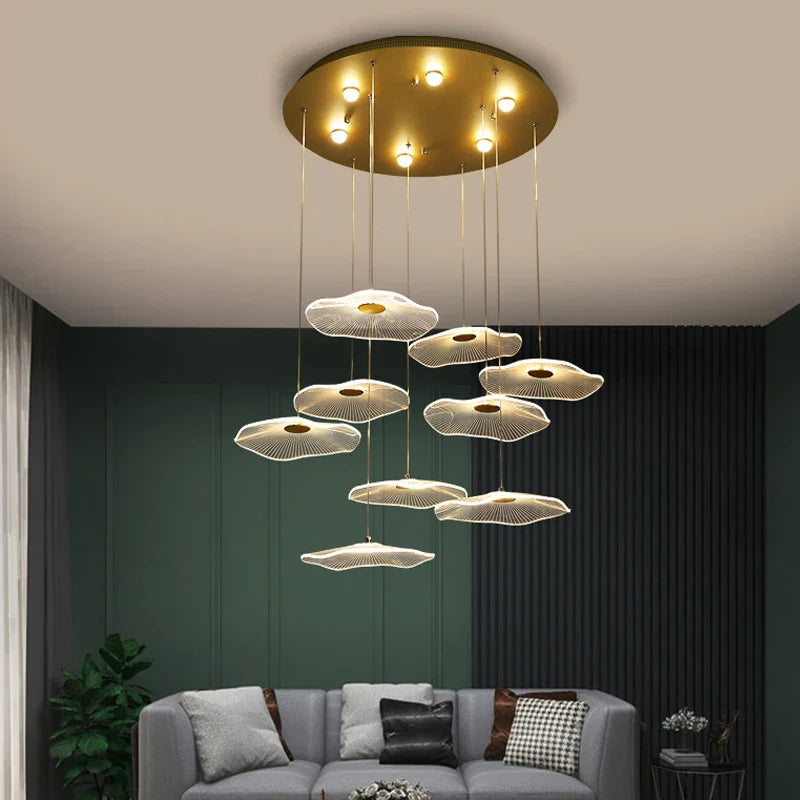 noordse acryl hanglamp met creatief ontwerp voor elegante ruimtes