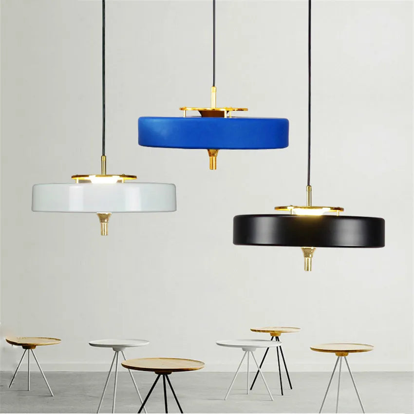 Scandinavische draaibare led metalen kroonluchter voor restaurant en bar