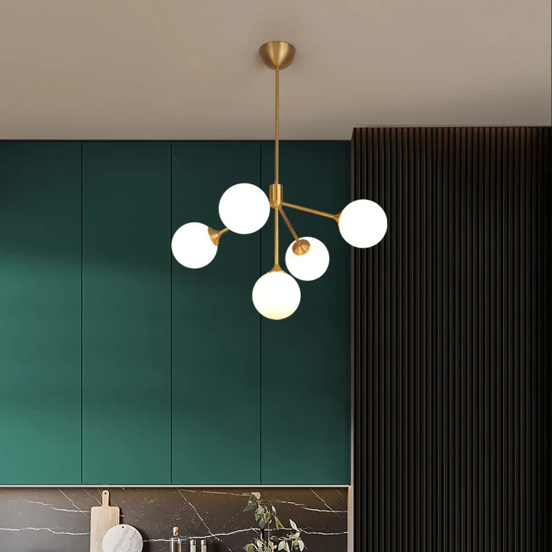 decoratieve Scandinavische design kroonluchter met led-verlichting spoutnik
