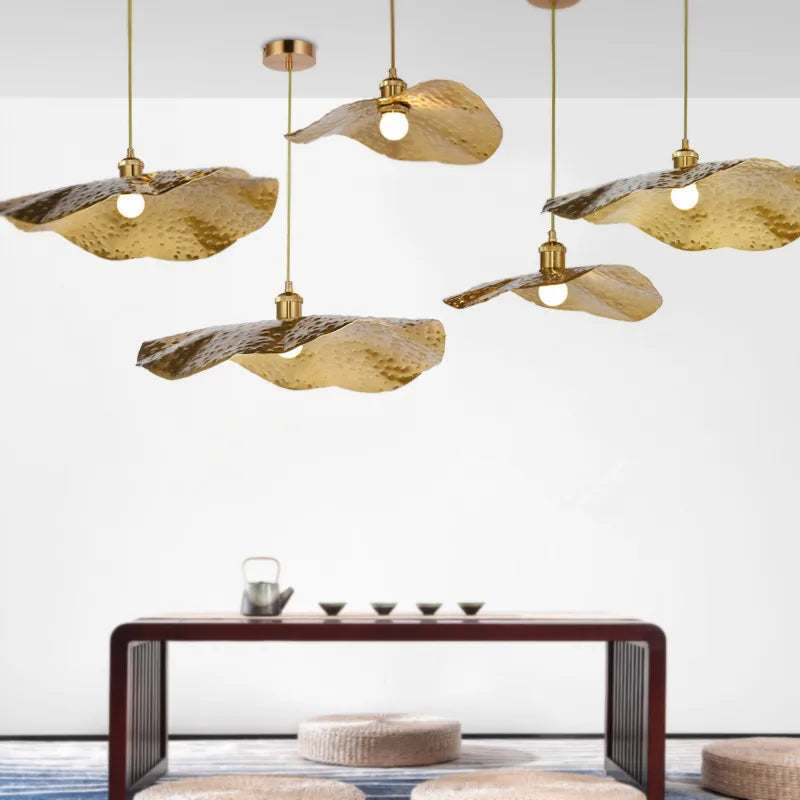 retro creatieve lotus design kroonluchter voor café en restaurant