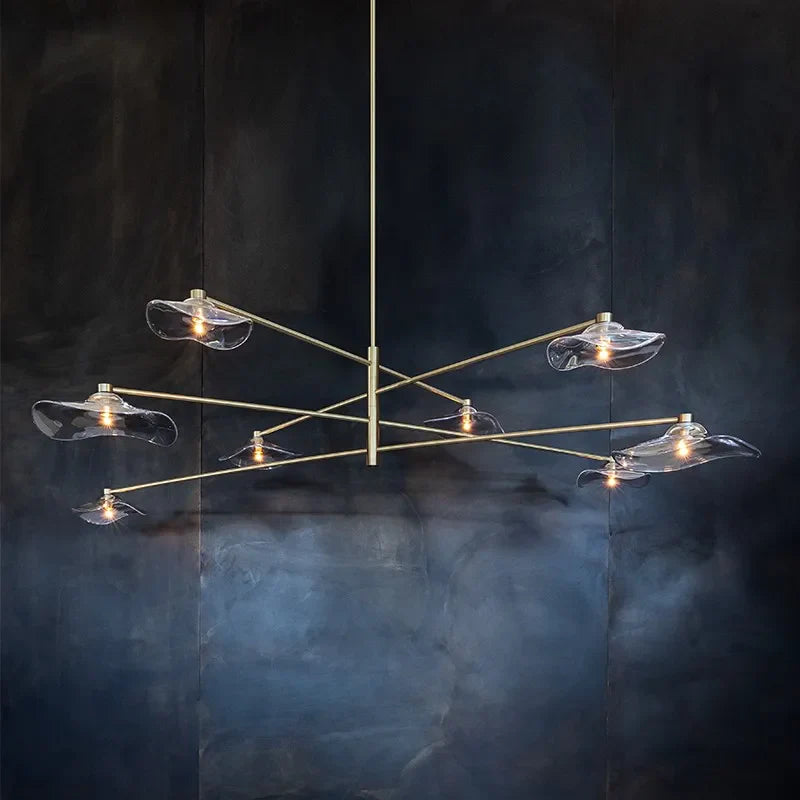 handgemaakte moderne led-bloemkroonluchter voor creatief interieur