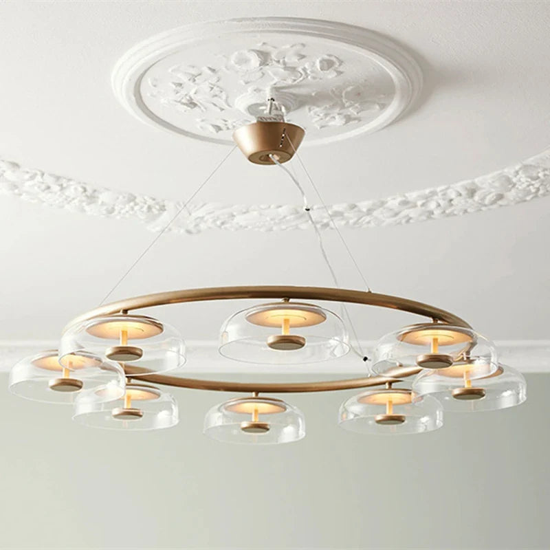 Moderne elegante koperen Scandinavische hanglamp