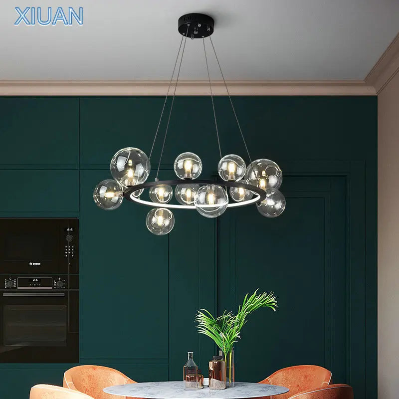Elegant eigentijdse glazen kroonluchter
