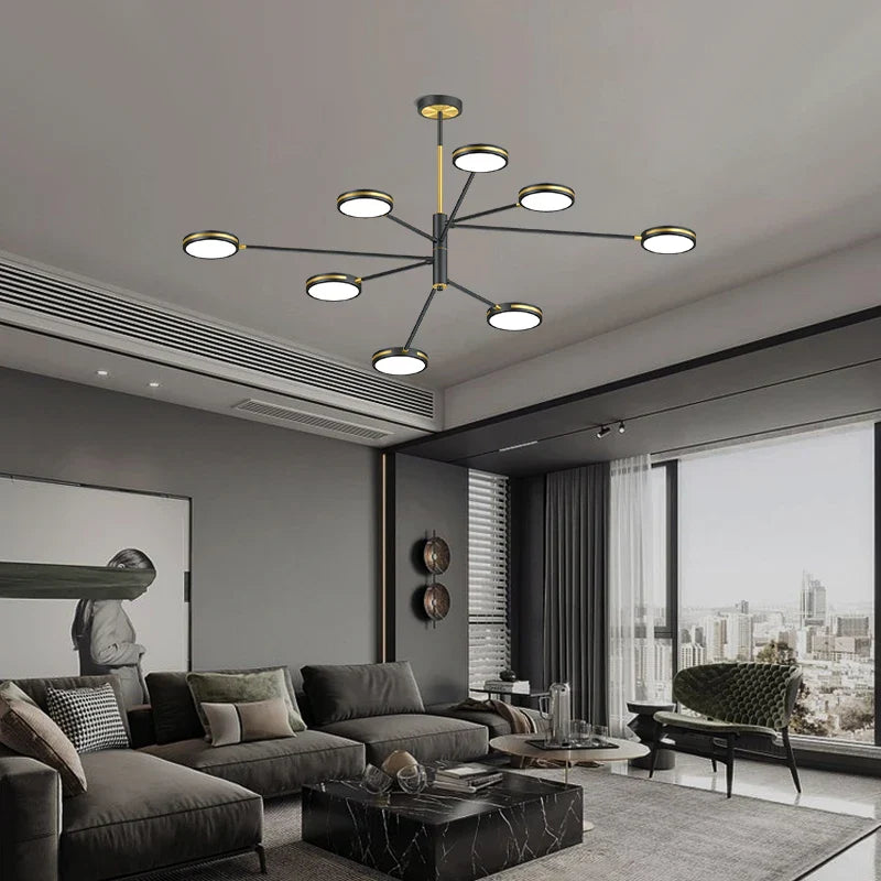moderne led hanglamp voor restaurant in noordse stijl