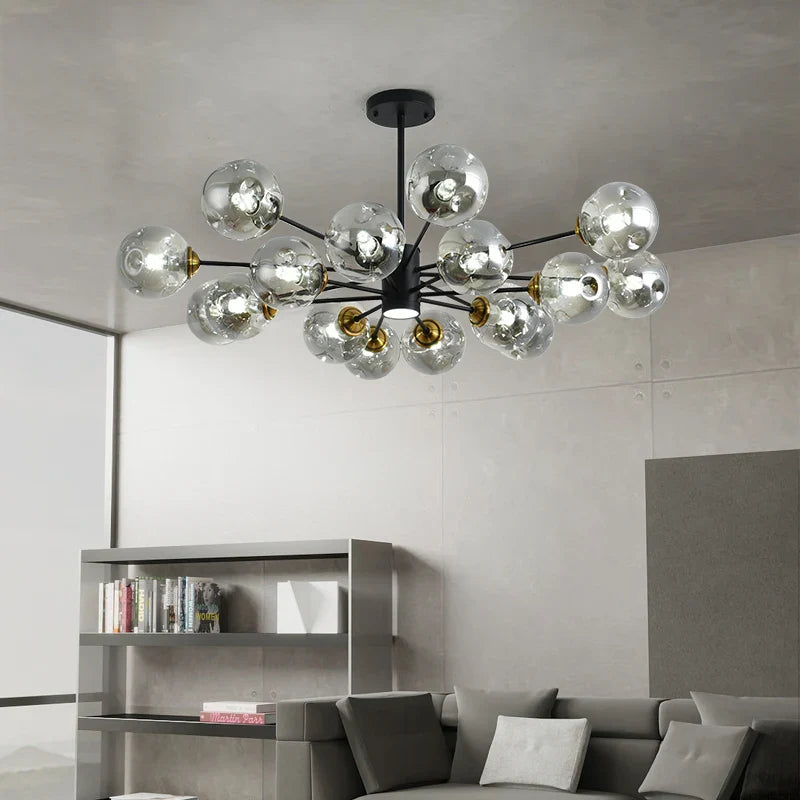 moderne design kroonluchter in magische boonvorm van glas voor binnen