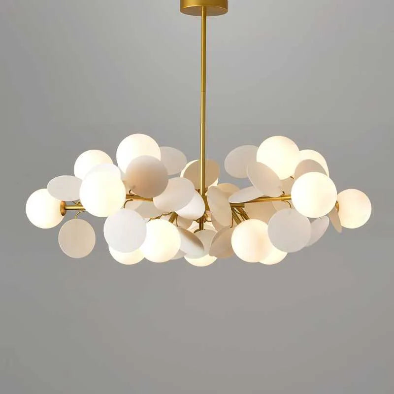 kleurige acryl glazen led-bol kroonluchter voor kinderen