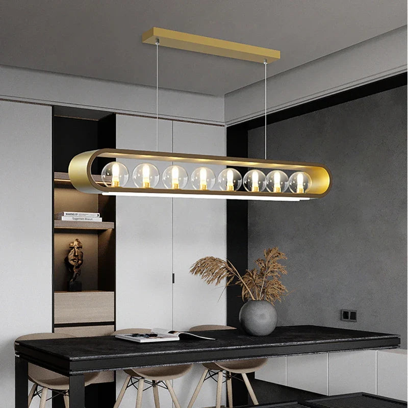 Modulaire elegante glazen lamp