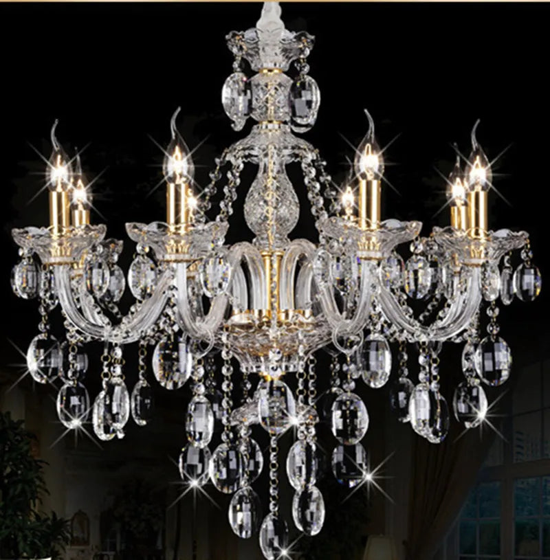 moderne kristallen plafondlamp met elegant design licht