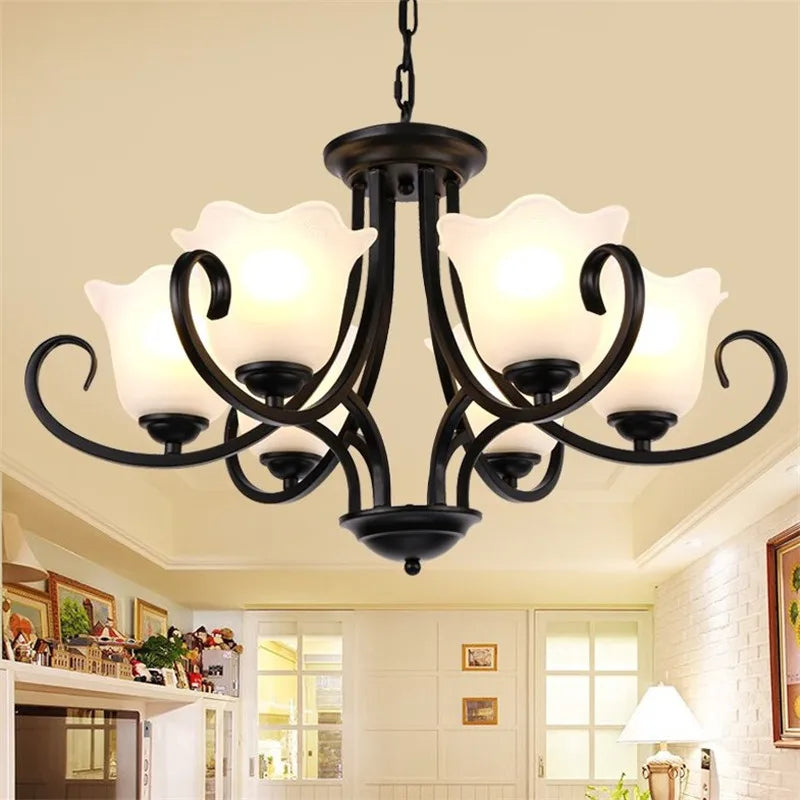 hanglamp van glas voor moderne binnenverlichting