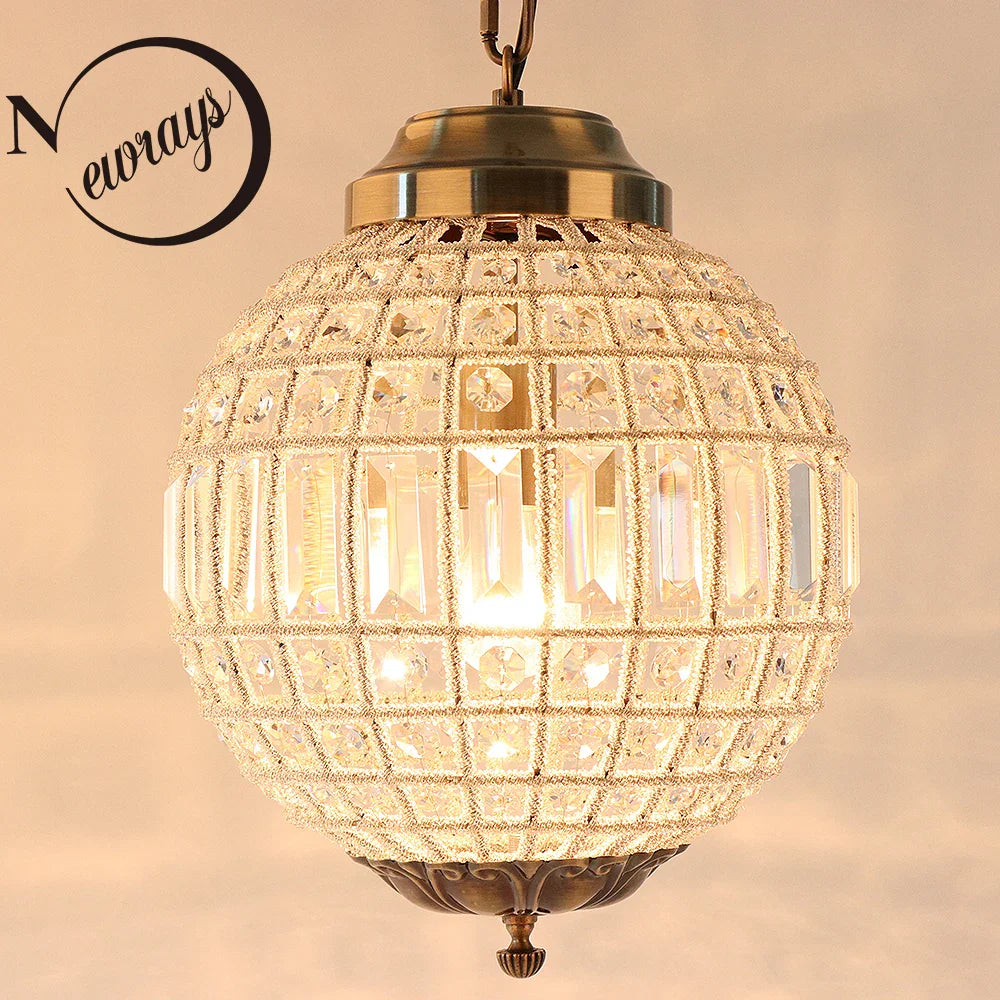 Moderne retro kristallen lamp