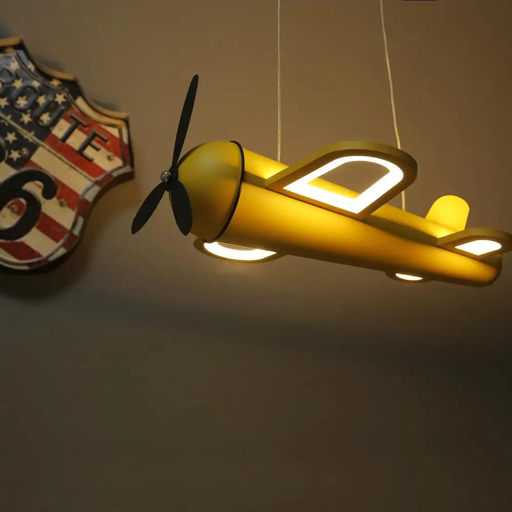 moderne vliegtuigkroonluchter voor kinderkamer verlichtingsdecoratie