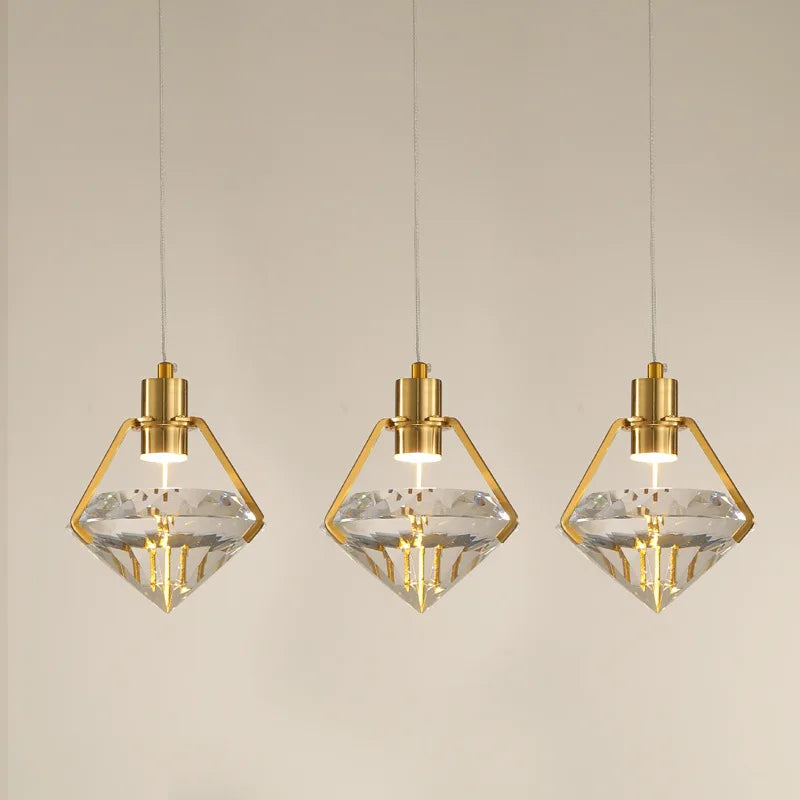 postmoderne kristallen led-kroonluchter voor creatieve decoratie