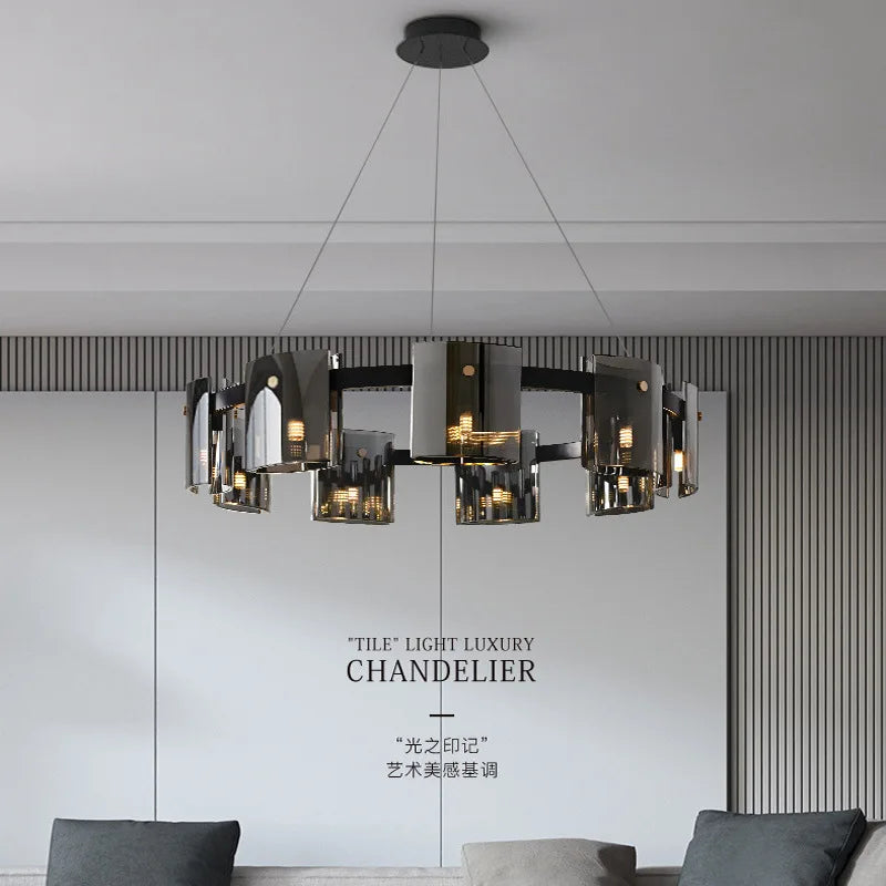 Scandinavische kristallen led kroonluchter interieurdecoratie verlichting