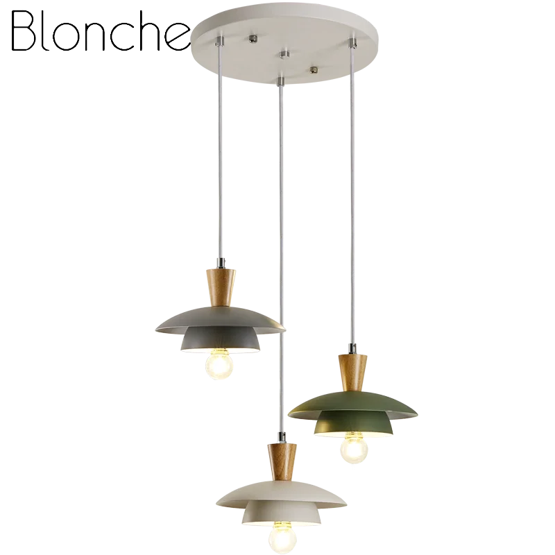 moderne smeedijzeren kroonluchter in macaron-stijl creatief voor interieur