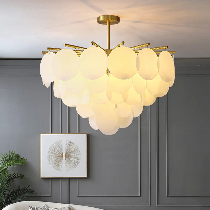 creatieve postmoderne Scandinavische kroonluchter met elegante windgong