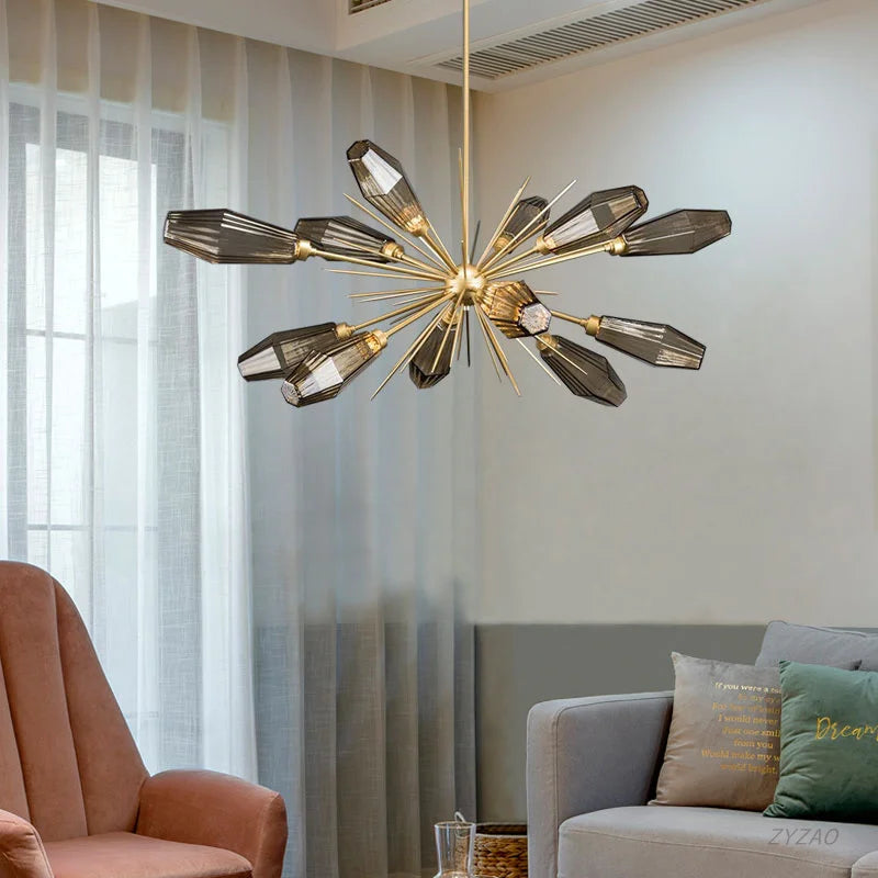 creatieve postmoderne kristallen kroonluchter voor binnenhuisdecoratie