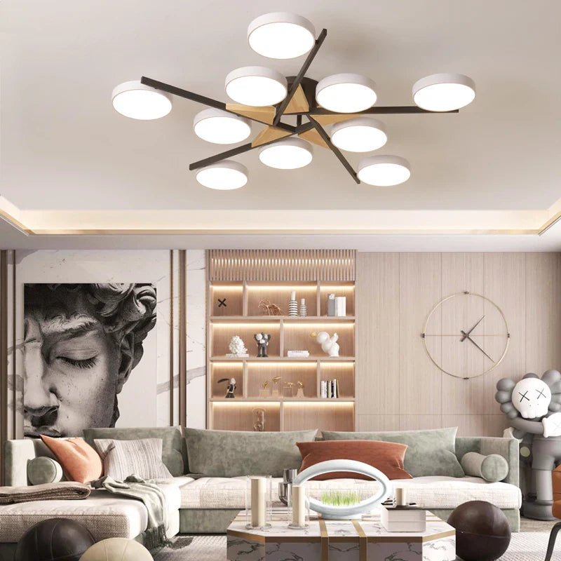 moderne en creatieve nordische kroonluchter voor restaurant en kantoor