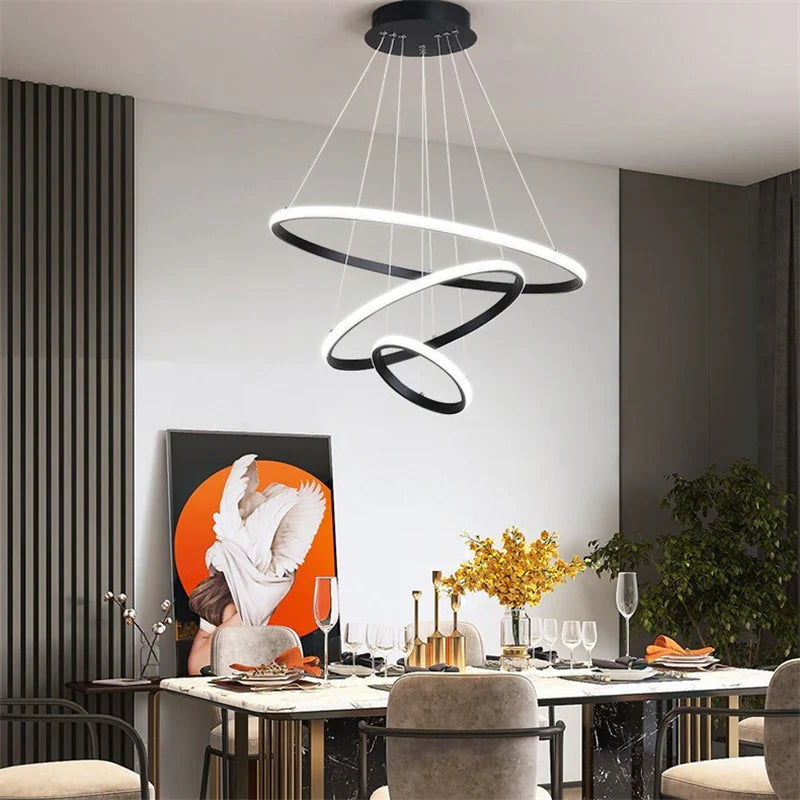 Minimalistische moderne elegante LED kroonluchter