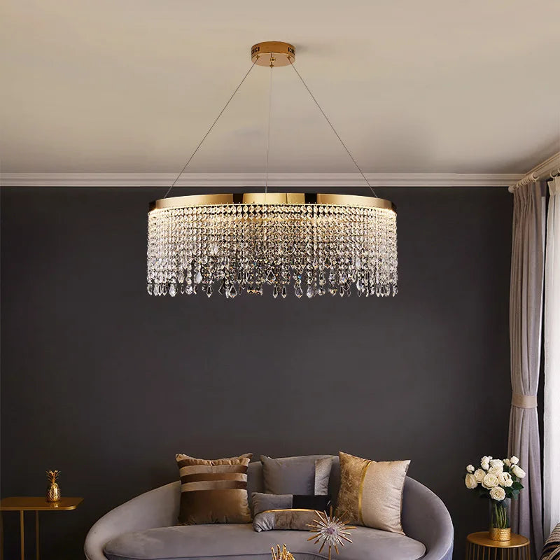 moderne kristallen kroonluchter voor elegante binnenhuisdecoratie