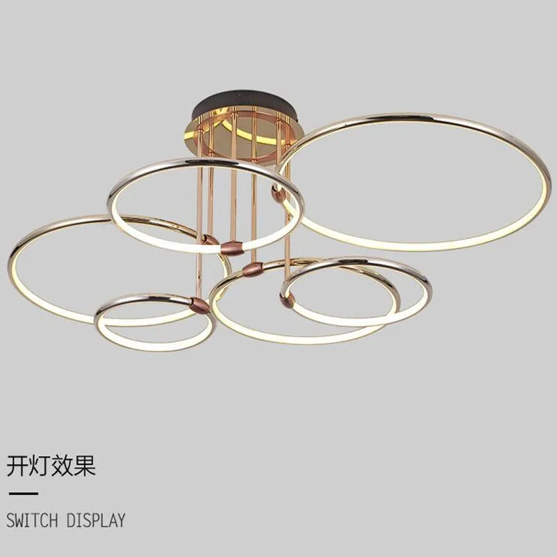 Ronde eigentijdse minimalistische elegante kroonluchter