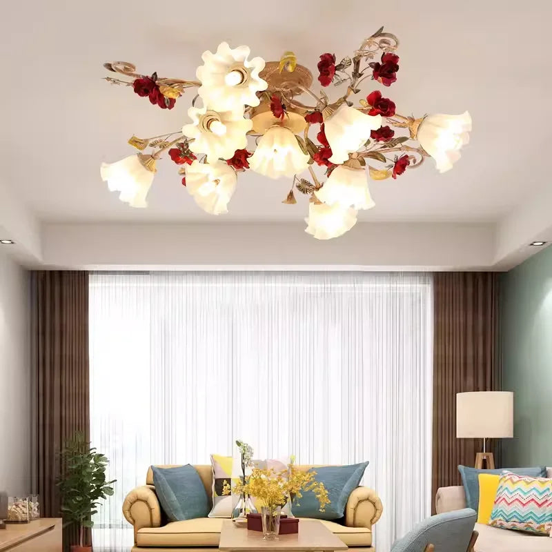 Vintage bloemvormige romantische LED lamp