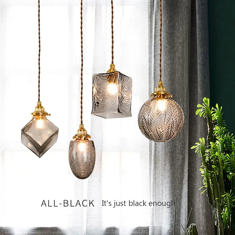 Elegant Scandinavisch design glazen kroonluchter