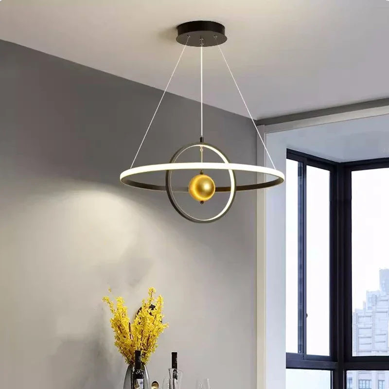 ronde ijzeren bol kroonluchter met led verlichting voor decoratie