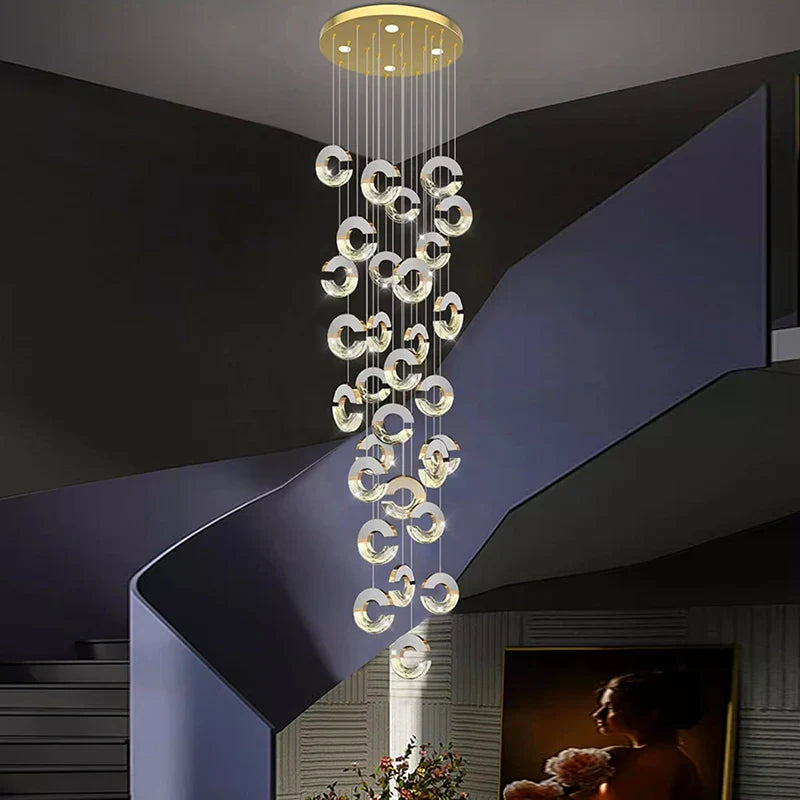 Moderne kristallen kroonluchter voor huisdecoratie