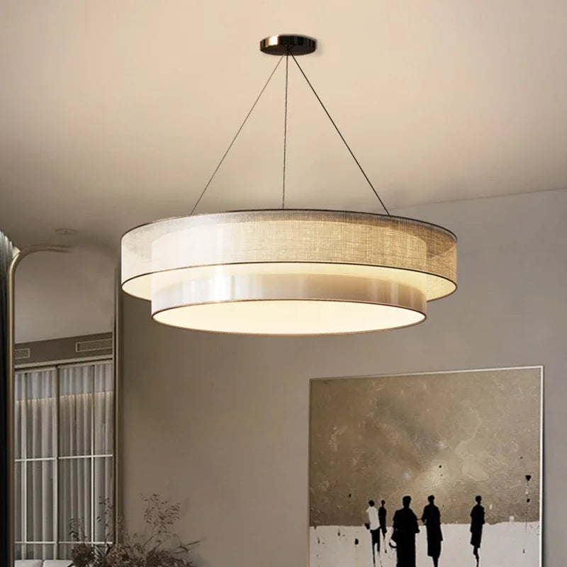 Elegante ronde witte designkroonluchter
