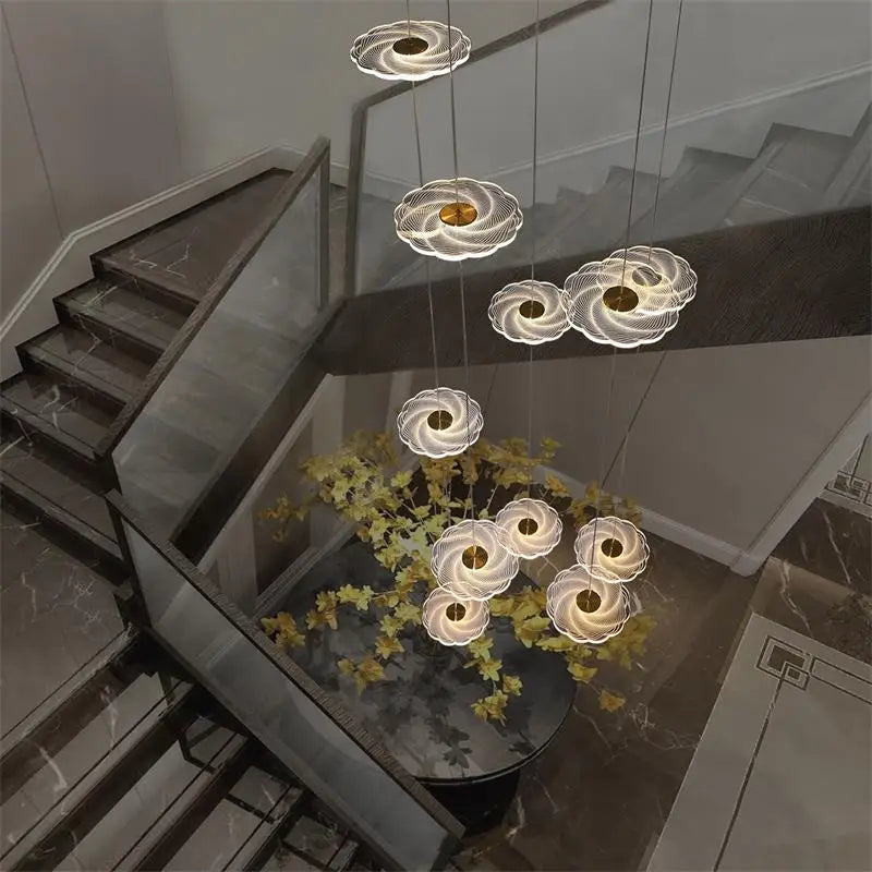 moderne led-kroonluchter voor elegante binnenverlichting